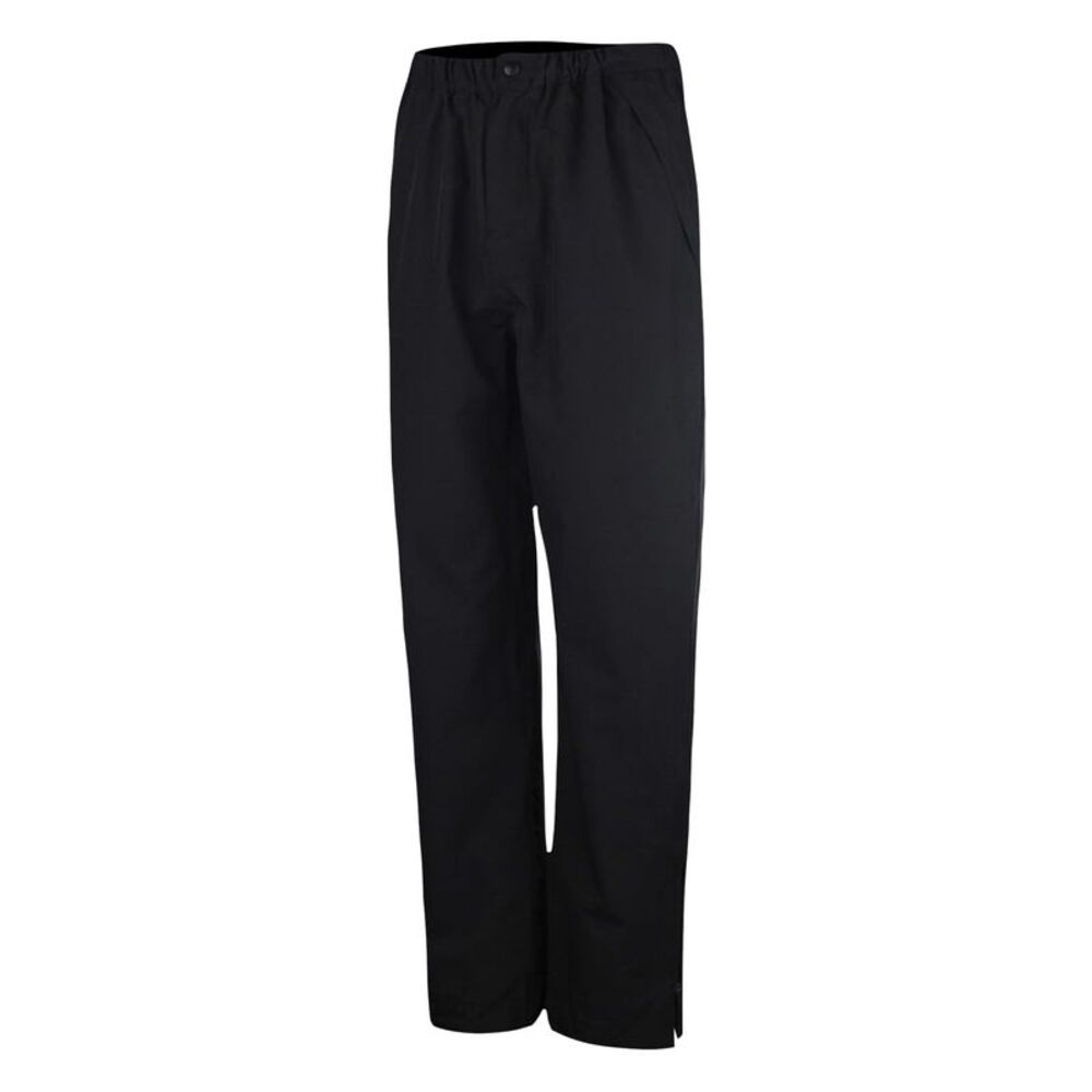Island Green Mens Golf Inner Drop Hem Waterproof Trousers / Black